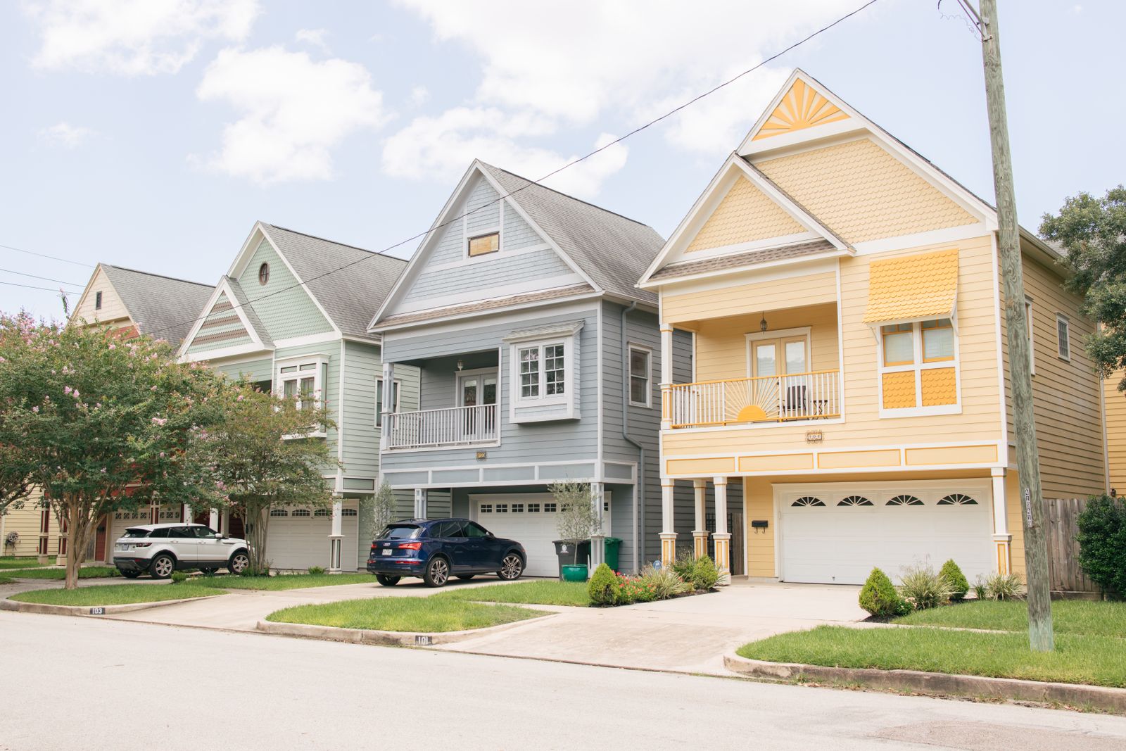 Residential street in San Antonio
